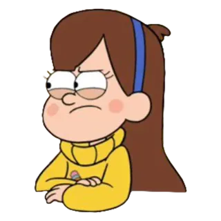 😾 Mabel Pines Gravity Falls Mabel Pines, Gravity Falls, cartoon, cute, disney, animated telegram sticker