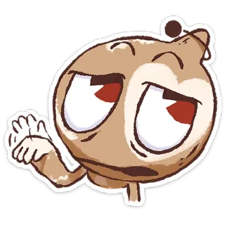 ⭐ cartoon, smug, character, attitude telegram sticker