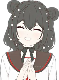 😁 animestickerchannel Anime, Sticker, Personnage, Mignon, Fille telegram sticker