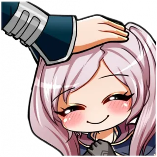 🥰 Anime, Bonito, Garota, Afastar a cabeça, Corar, Kawaii whatsapp sticker