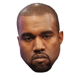 😶 Kanye West rapper, musicista, kanye, west, celebrità telegram sticker