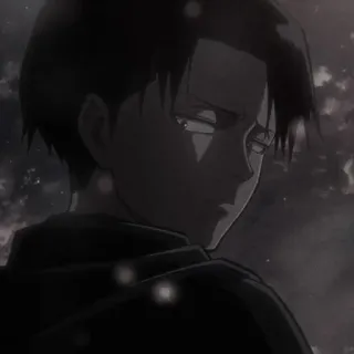 🍙 Levi Ackerman Attack on Titan anime, military, attack on titan, levi, ackerman telegram sticker