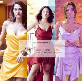 🇹🇷 1demetozdemir woman, dress, fashion, instagram, celebrity telegram sticker