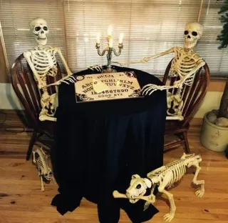 😏 OUJA
ABCDEFGHIJKLM
NOPQRSTUVWXYZ
1234567890
GOOD BYE tabuleiro ouija, esqueleto, Halloween, assustador, fantasma, paranormal, mesa, velas telegram sticker