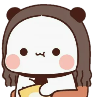 🦋 Cartoon, Niedlich, Panda, Kawaii, Figur, Aufkleber telegram sticker