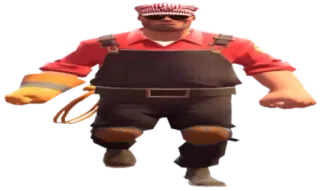 🚶‍♂️ Engineer Team Fortress 2 jeu vidéo, ingénieur, Team Fortress 2, personnage whatsapp sticker