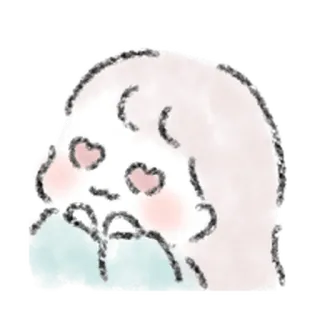 🧃 可爱, 卡哇伊, 贴纸, 卡通, 爱心眼, 脸红, 惹人喜爱 whatsapp sticker