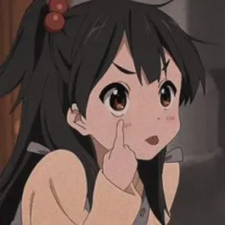 😝 Anime, Menina, Dedo do meio, Ofensivo, Desenho animado telegram sticker