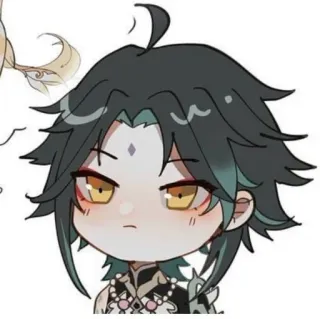 🪀 Xiao Genshin Impact Anime, Juego, Personaje, Chibi, Genshin Impact telegram sticker