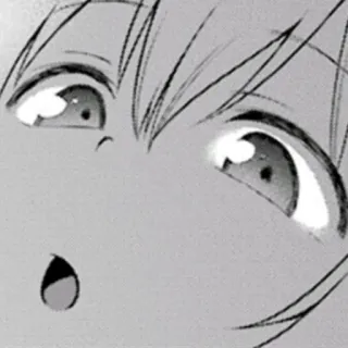 😦 Anime, Mangá, Rosto, Olhos, Chocado, Surpreso telegram sticker