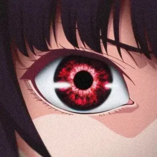 👁 アニメ, 目, 赤い目, マンガ, キャラクター telegram sticker