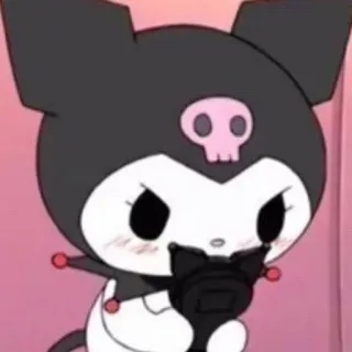 😠 Kuromi kuromi, sanrio, anime, dibujos animados, kawaii telegram sticker