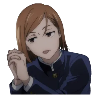 🙄 Nobara Kugisaki Jujutsu Kaisen Anime, Jujutsu Kaisen, Nobara Kugisaki, Sticker, Personaje, Manga whatsapp sticker