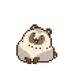 🐻 mèo, động vật, dễ thương, pixel art, hoạt hình, nhãn dán telegram sticker
