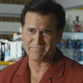 🙂 Ash Williams Evil Dead Брюс Кэмпбелл, Эш Уильямс, Зловещие мертвецы, Ужасы, Фильм, Персонаж telegram sticker