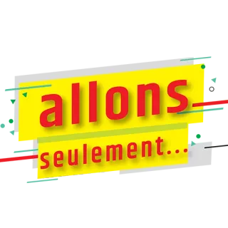 🚶‍♂️ allons seulement... francês, expressão, idioma, amarelo, vermelho, motivação telegram sticker