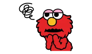 😐 Elmo Sesame Street เอลโม, เซซามีสตรีท, การ์ตูน, ตัวละคร telegram sticker