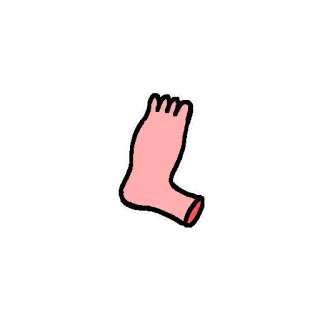 ⛸ pie, dedo del pie, parte del cuerpo, anatomía, rosa, morado telegram sticker