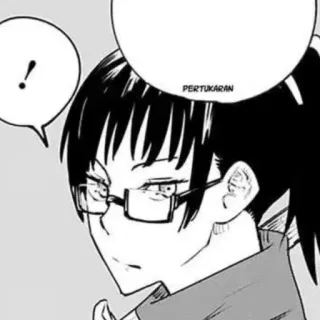 🥢 PERTUKARAN Anime, Manga, Donna, Occhiali, Coda di cavallo whatsapp sticker