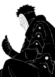 😄 Tobi Naruto Tobi, Naruto, Anime, Manga, Personaje, Villano whatsapp sticker