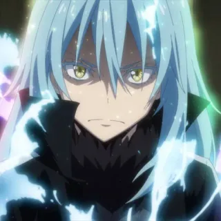 👿 Rimuru Tempest That Time I Got Reincarnated as a Slime Аниме, Исекай, Слизь, Монстр, Римуру telegram sticker