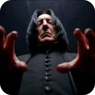 😨 Severus Snape Harry Potter magic, professor, wizard, potion, alan rickman telegram sticker