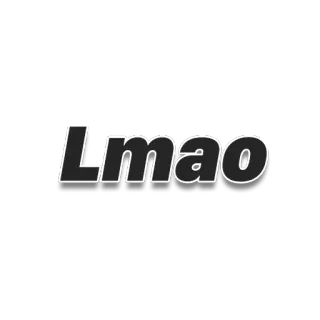 😂 Lmao text, slang, internet slang, funny telegram sticker
