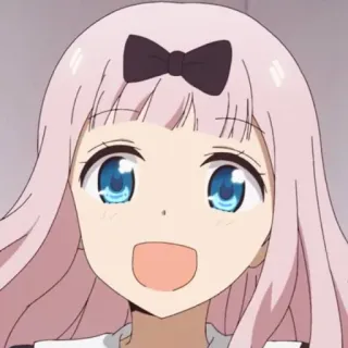 😀 Chika Fujiwara Kaguya-sama: Love Is War anime, chika fujiwara, kaguya-sama, love is war, cute, girl, cartoon whatsapp sticker