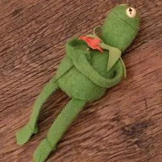 💀 Kermit 科米蛙, 布偶, 玩偶, 绿色, 青蛙, 玩具 telegram sticker
