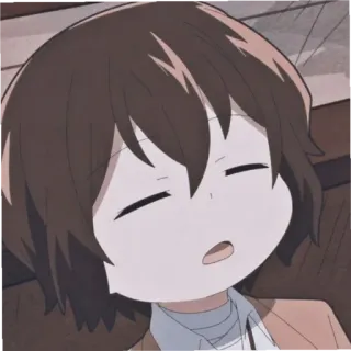 🙂 anime, cartoon, chibi, character, sleepy, cute telegram sticker