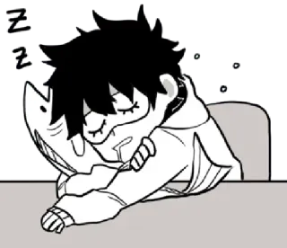 😴 sleeping, tired, anime, manga, chibi, exhausted, rest telegram sticker