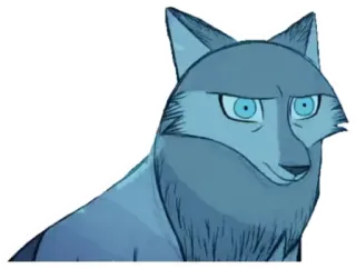 😐 หมาป่า, สัตว์, การ์ตูน, ตัวละคร telegram sticker