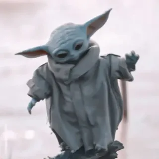 🧪 Grogu The Mandalorian Grogu, Baby Yoda, Star Wars, Mandaloriano, fofo, verde, criança, alienígena telegram sticker
