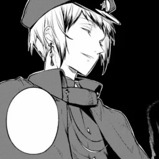 🗡 Anime, Manga, Mann, Hut, Porträt telegram sticker