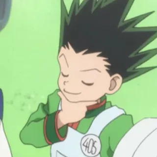 🇯🇵 Gon Freecss Hunter x Hunter 405 anime, gon freecss, hunter x hunter, character, cartoon telegram sticker