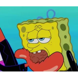 🤤 Spongebob Bob l'éponge, Dessin animé, Personnage, Drôle, Nickelodeon telegram sticker