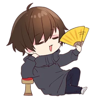 Менхера-кун 3 @nyasticks whatsapp stickers