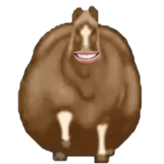 🤩 horse, funny, animal, weird, meme, digital art telegram sticker