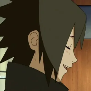 💙 Sasuke Uchiha Naruto anime, naruto, sasuke, uchiha, cười, nhân vật telegram sticker