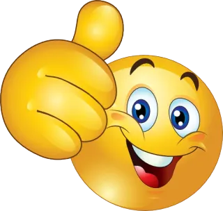 👍 Emoji, Pulgar arriba, Aprobación, Me gusta, Positivo telegram sticker