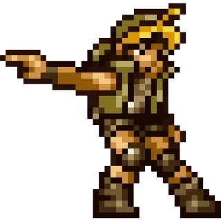 👈 metal slug, arcade, soldato, gioco retrò, pixel art telegram sticker