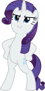 😃 Rarity My Little Pony пони, мультфильм, единорог, редкость, милый telegram sticker