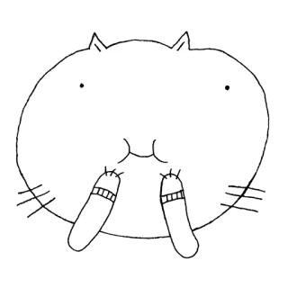 🤗 Katze, Tier, süß, Cartoon, Sticker, lustig telegram sticker