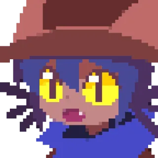 😯 Niko OneShot kucing, imut, pixel, oneshot whatsapp sticker