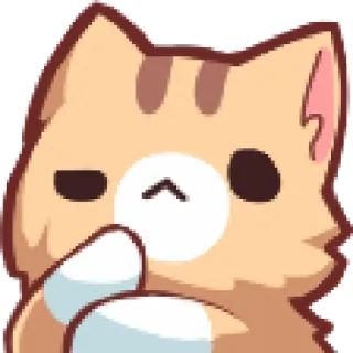🤔 kat, denkend, verward, schattig, dier, sticker telegram sticker