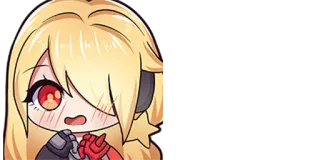 ☺️ anime, blond, cute, chibi, illustration telegram sticker