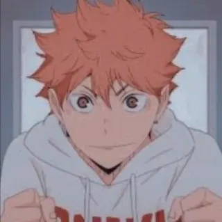 🧡 Hinata Haikyuu!! DANISH Anime, Haikyuu, Hinata Shoyo, Volleyball, Anime de sport, Shonen telegram sticker