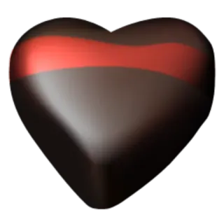 🍫 coração, amor, vermelho, chocolate, valentim telegram sticker