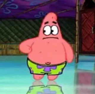 ⭐️ Patrick Star SpongeBob SquarePants 뚱이, 스폰지밥, 만화 캐릭터, 니켈로디언 telegram sticker