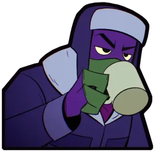 ☕️ Donatello นินจาเต่า, การ์ตูน, โดนาเทลโล, ดื่ม, tmnt telegram sticker